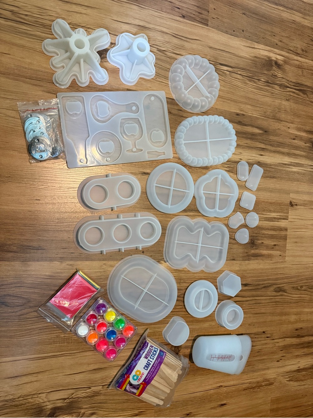 White Silicone Cake Topper and Resin Mould Set